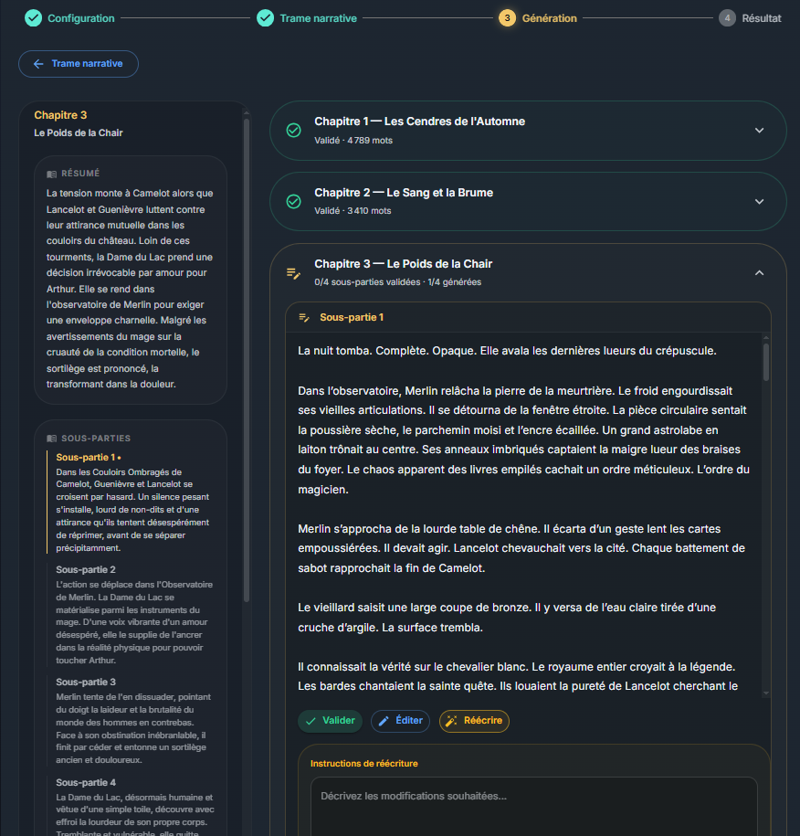 Génération de contenu